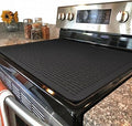YUHFERA Stove Top Cover for Electric Stove - Silicone Stove Mat for Glass Top, Glass Cooktop Protector, XL Dish Drying Mats For Kitchen,Oven Covers for Electric Stove (Black,28 x 20)