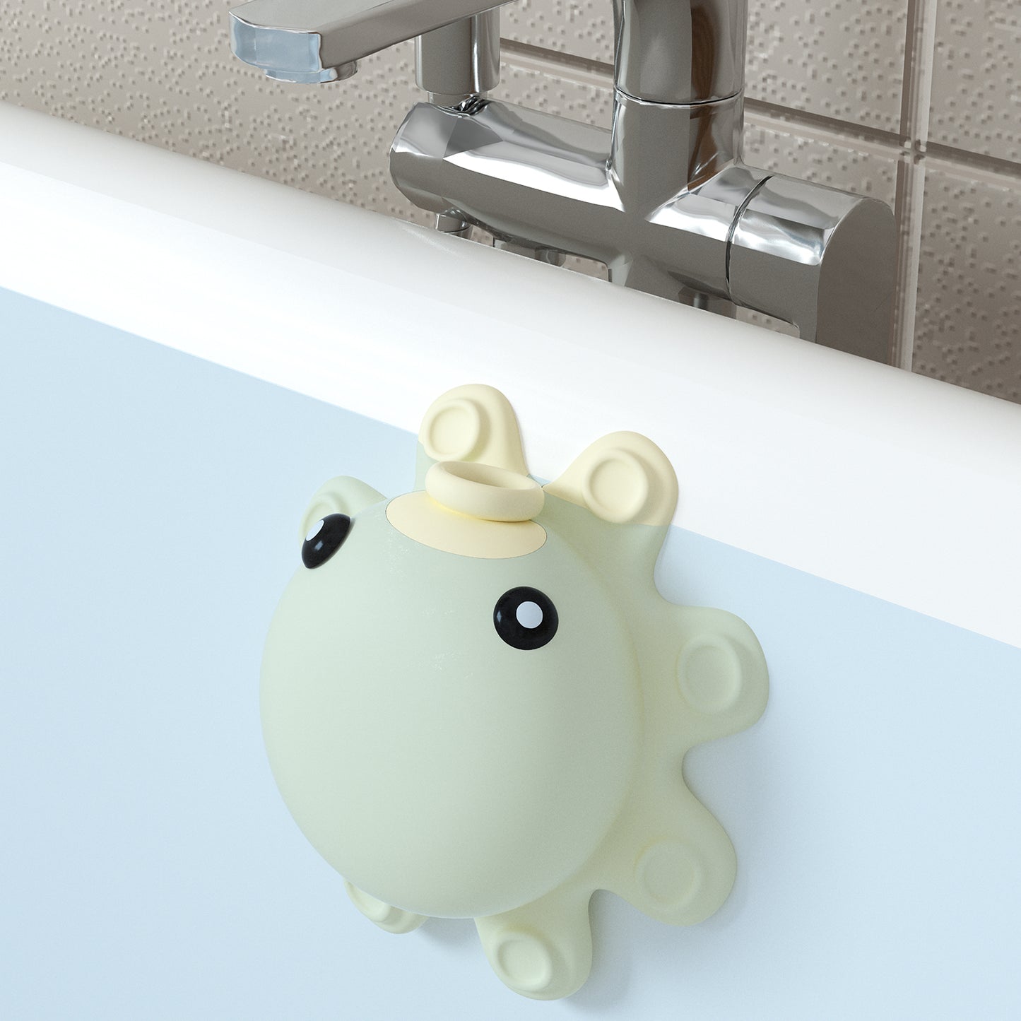 Bathtub Overflow Drain Cover - Bathtub Stopper,  Bathtub Drain Cover, Bath Tub Drain Stoppers, Tub Stopper Bathtub Drain, Drain Cover Bathroom Tub, Silicone Bathtub Overflow Cover with Suction Cups, Cute Bathroom Accessories