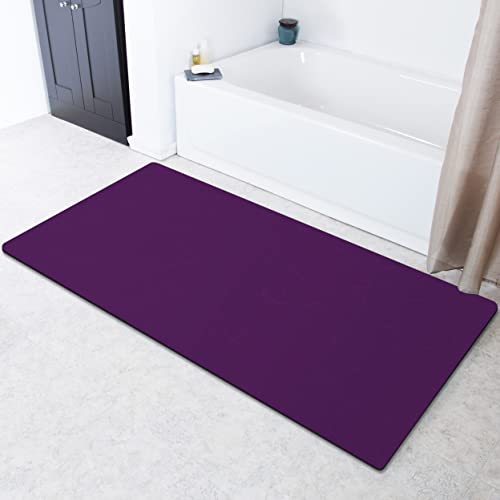 Contour Bath Rugs for Toilet, GOYLSER U-Shaped Toilet Bathroom Rugs, Water Absorption Black Bathroom Rug Set, Durable Soft Cozy Toilet Floor Mat for Urine, Non Slip Easy to Clean Toilet Mat Set