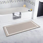Contour Bath Rugs for Toilet, GOYLSER U-Shaped Toilet Bathroom Rugs, Water Absorption Black Bathroom Rug Set, Durable Soft Cozy Toilet Floor Mat for Urine, Non Slip Easy to Clean Toilet Mat Set