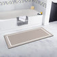 Contour Bath Rugs for Toilet, GOYLSER U-Shaped Toilet Bathroom Rugs, Water Absorption Black Bathroom Rug Set, Durable Soft Cozy Toilet Floor Mat for Urine, Non Slip Easy to Clean Toilet Mat Set
