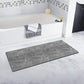 Contour Bath Rugs for Toilet, GOYLSER U-Shaped Toilet Bathroom Rugs, Water Absorption Black Bathroom Rug Set, Durable Soft Cozy Toilet Floor Mat for Urine, Non Slip Easy to Clean Toilet Mat Set