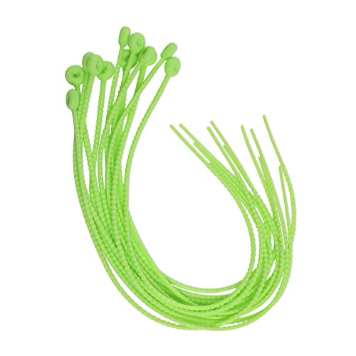 Silicone Zip Ties Cable Ties Reusable, 21 Inch Twist Ties Cord Wire Ties Wrap for Bundling and Organizing, 12-Pack Releasable Cable Straps Cord Organizer for Home, Garden, Kitchen, and Office