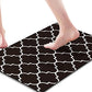 Contour Bath Rugs for Toilet, GOYLSER U-Shaped Toilet Bathroom Rugs, Water Absorption Black Bathroom Rug Set, Durable Soft Cozy Toilet Floor Mat for Urine, Non Slip Easy to Clean Toilet Mat Set