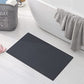 Contour Bath Rugs for Toilet, GOYLSER U-Shaped Toilet Bathroom Rugs, Water Absorption Black Bathroom Rug Set, Durable Soft Cozy Toilet Floor Mat for Urine, Non Slip Easy to Clean Toilet Mat Set