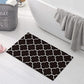 Contour Bath Rugs for Toilet, GOYLSER U-Shaped Toilet Bathroom Rugs, Water Absorption Black Bathroom Rug Set, Durable Soft Cozy Toilet Floor Mat for Urine, Non Slip Easy to Clean Toilet Mat Set