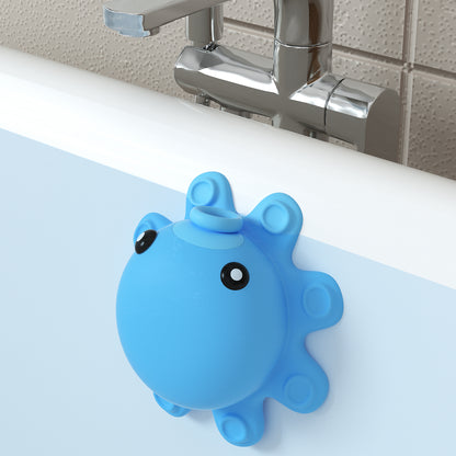 Bathtub Overflow Drain Cover - Bathtub Stopper,  Bathtub Drain Cover, Bath Tub Drain Stoppers, Tub Stopper Bathtub Drain, Drain Cover Bathroom Tub, Silicone Bathtub Overflow Cover with Suction Cups, Cute Bathroom Accessories